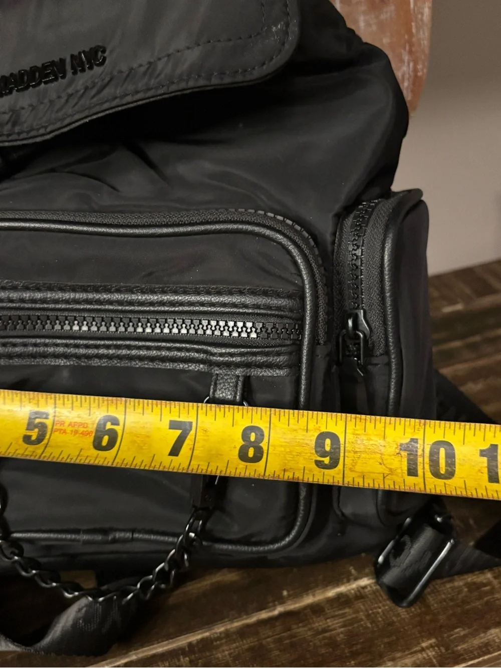 Madden NYC  Black Nylon Utility Backpack
